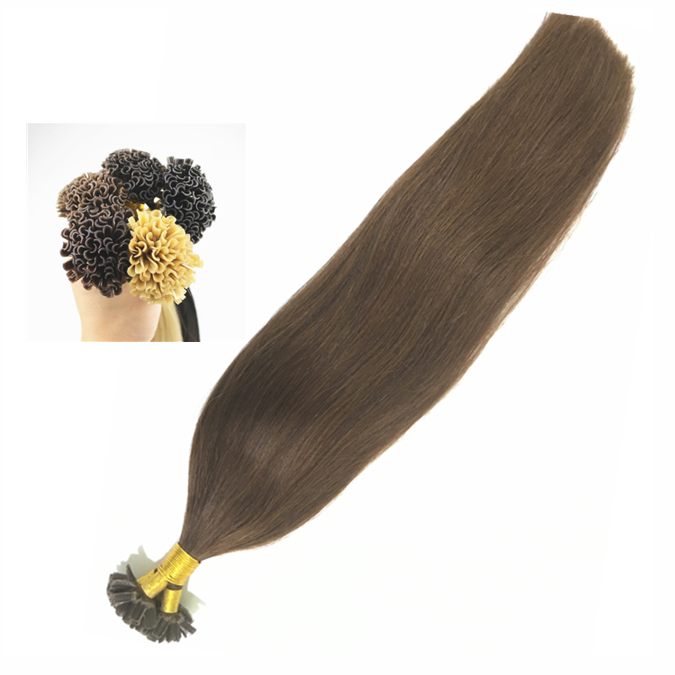 U Tip Free extensions keratin's smooth natural hair 100% remy long  50-55cm